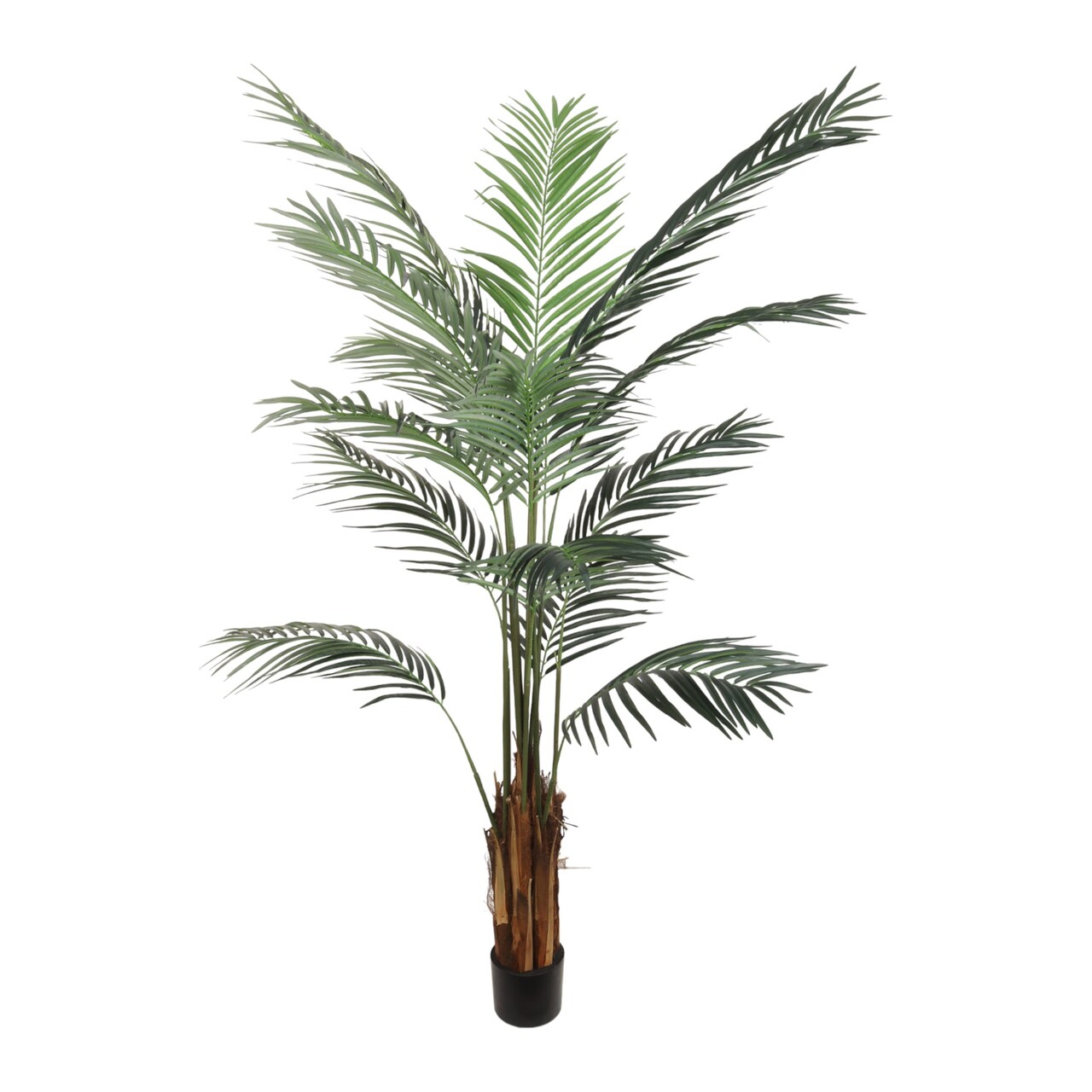 6ft Areca Palm Tree in Black Pot with 567 Realistic Leaves, Floral Home by Artificial Flowers